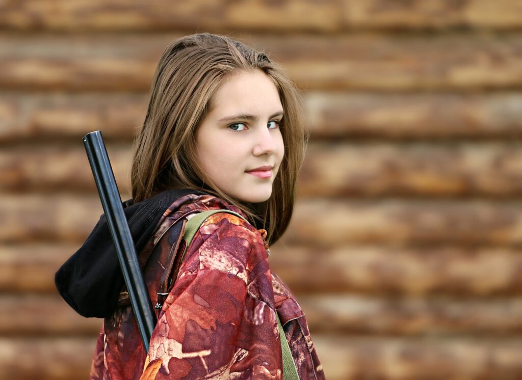 young woman, forester, huntsman-1503203.jpg